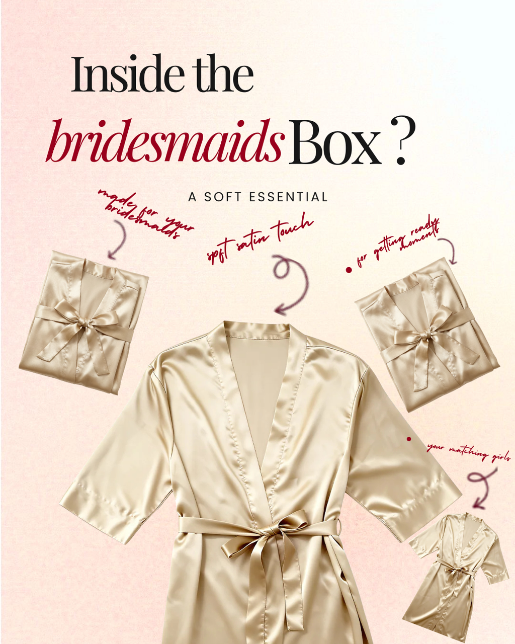 The Bridesmaids Robes (set of 4)