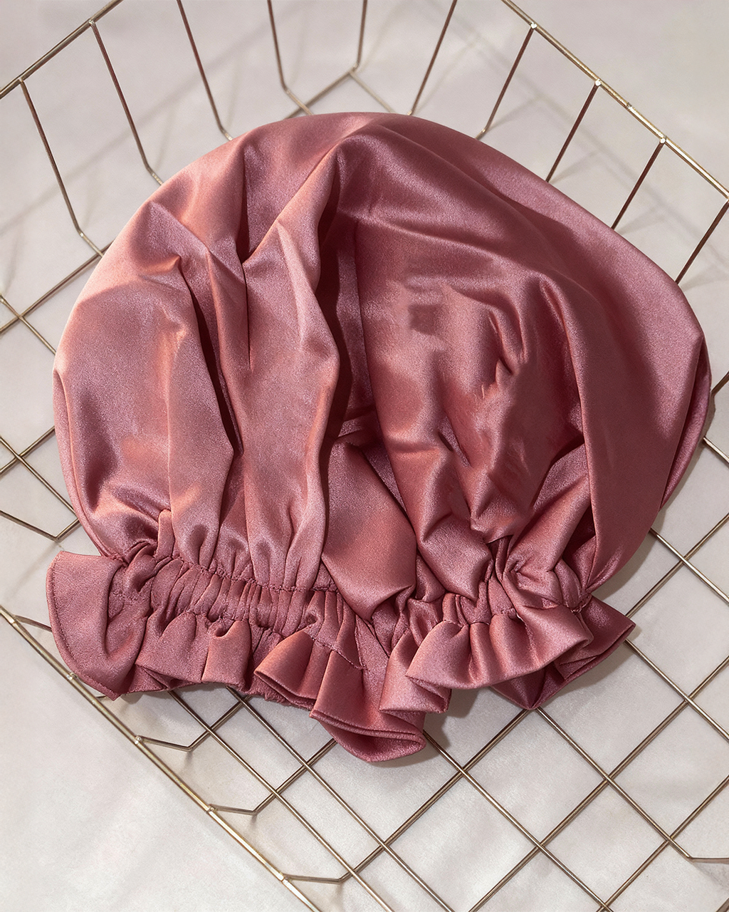 ELASTIC SATIN BONNET (set of 2)