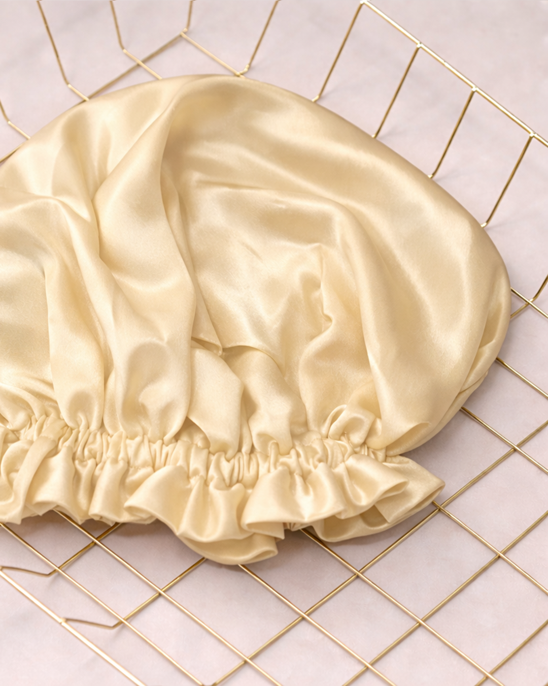 ELASTIC SATIN BONNET (set of 4)