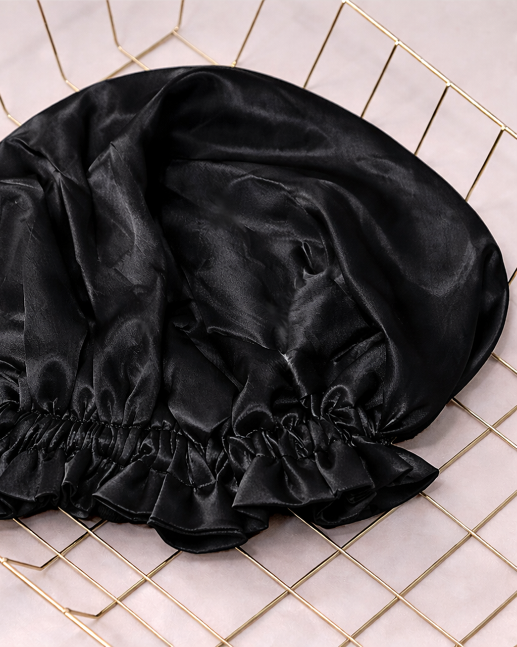 ELASTIC SATIN BONNET (set of 4)